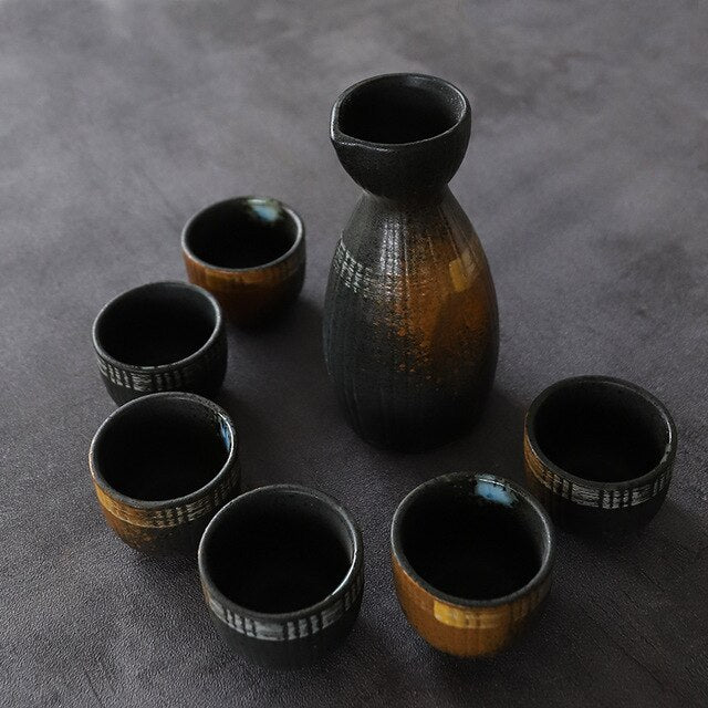 Set à Saké Bronze Japonais