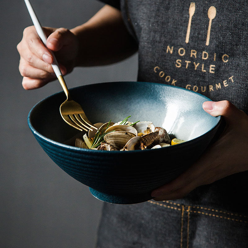 Bol à Ramen Japonais en Céramique Pigmentée